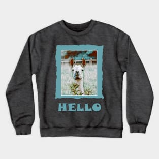 Hello Llama No.1 Crewneck Sweatshirt